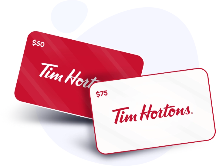 $50 TIM HORTONS Gift Card